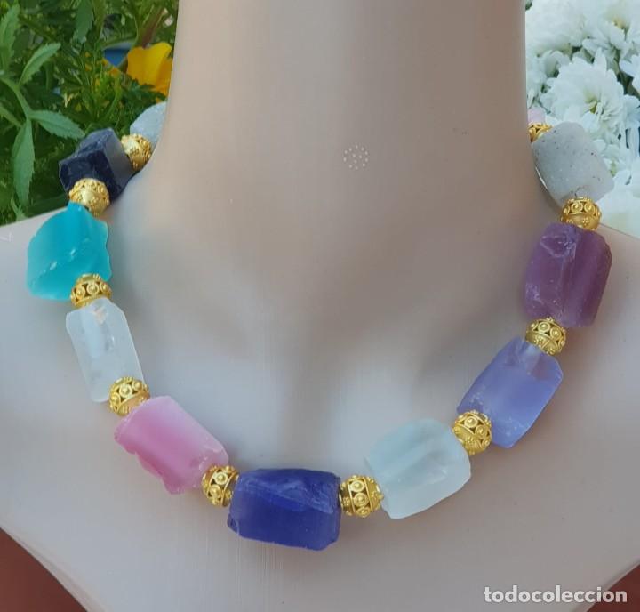 Artesan&iacute;a: Collar ojo de gato en crudo - Foto 4
