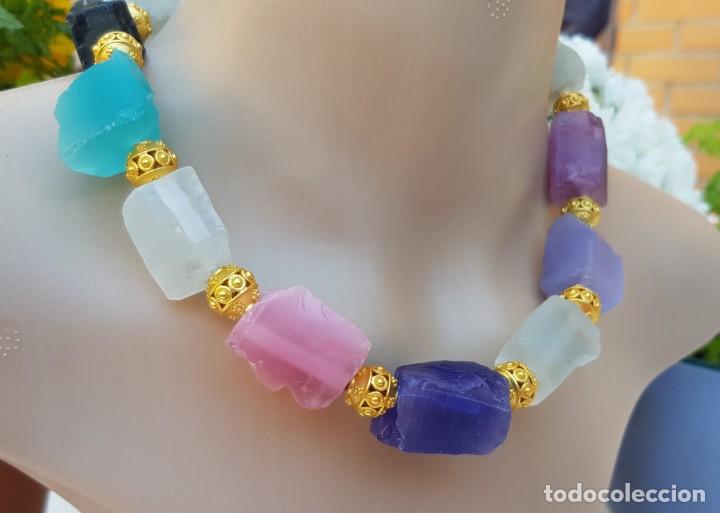 Artesan&iacute;a: Collar ojo de gato en crudo - Foto 5