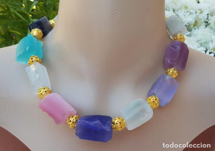 Artesan&iacute;a: Collar ojo de gato en crudo - Foto 8