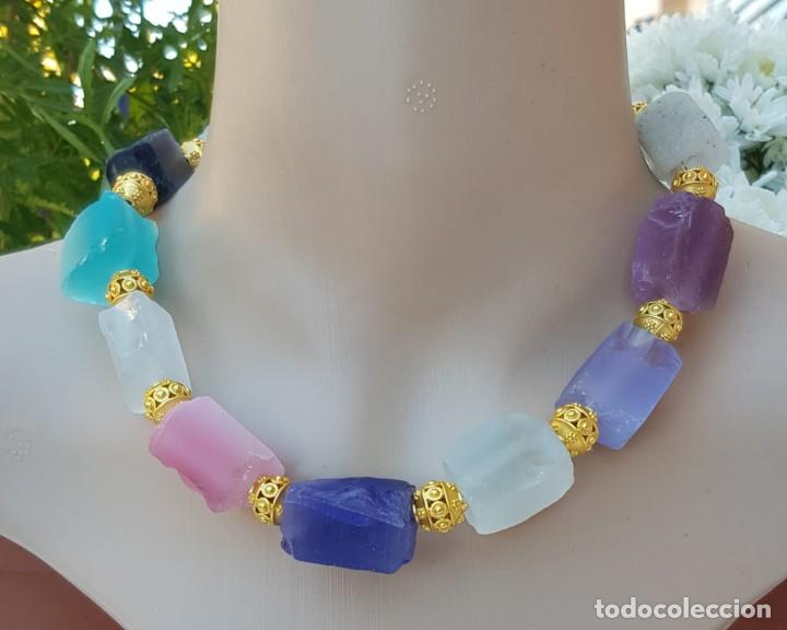 Artesan&iacute;a: Collar ojo de gato en crudo - Foto 11
