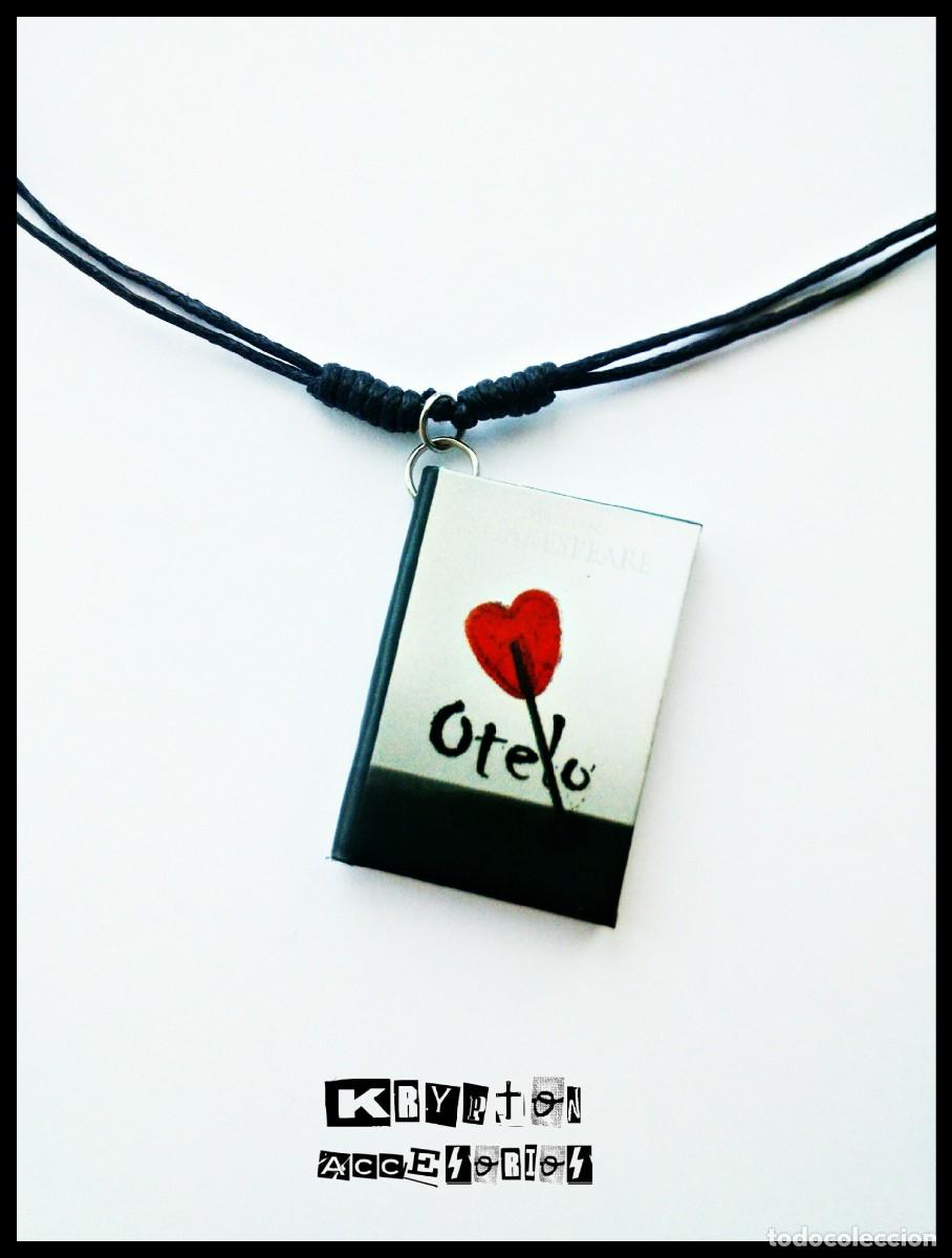 Artesan&iacute;a: Collar OTELO - Colgante - Mini Libro - WILLIAM SHAKESPEARE - Complemento - Corazon - Ajustable - Foto 1