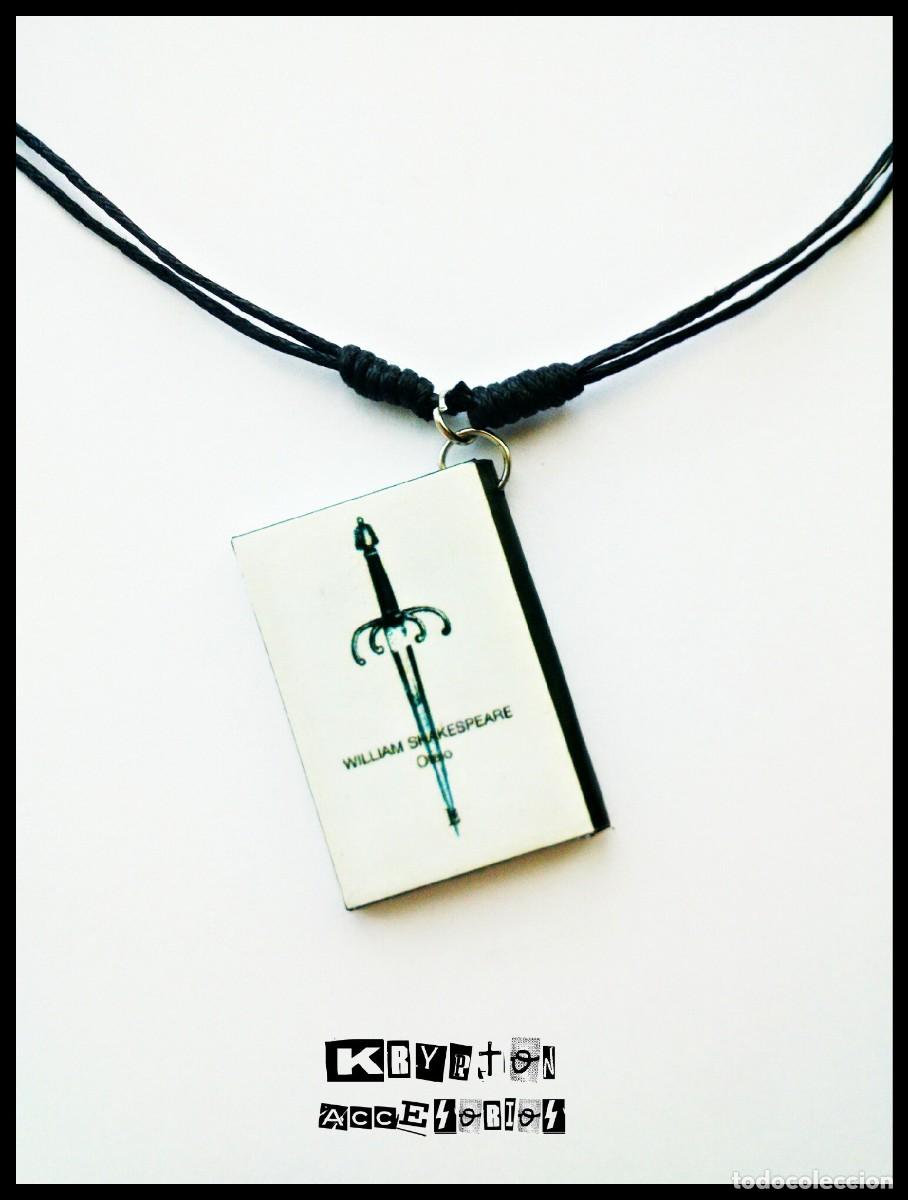 Artesan&iacute;a: Collar OTELO - Colgante - Mini Libro - WILLIAM SHAKESPEARE - Complemento - Corazon - Ajustable - Foto 2