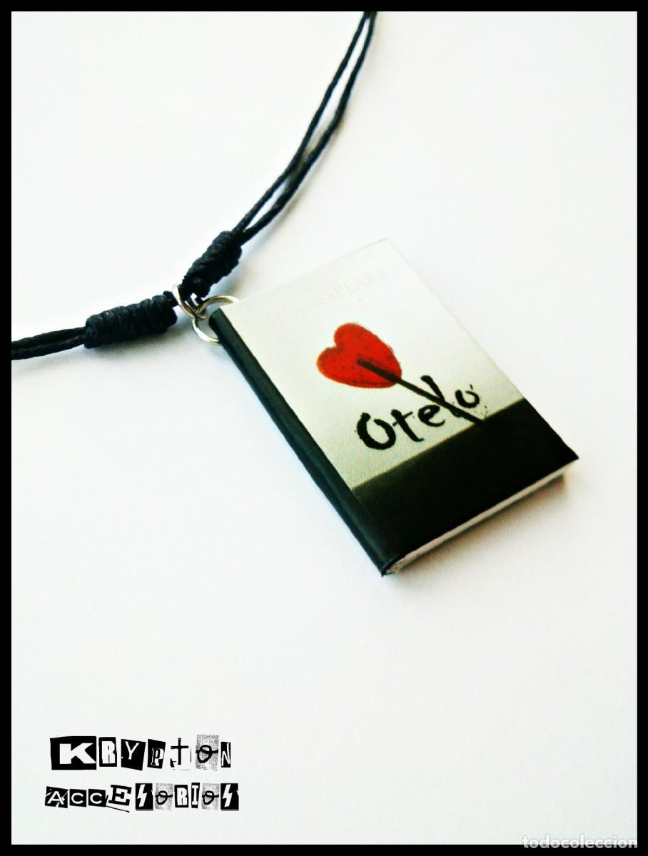 Artesan&iacute;a: Collar OTELO - Colgante - Mini Libro - WILLIAM SHAKESPEARE - Complemento - Corazon - Ajustable - Foto 3
