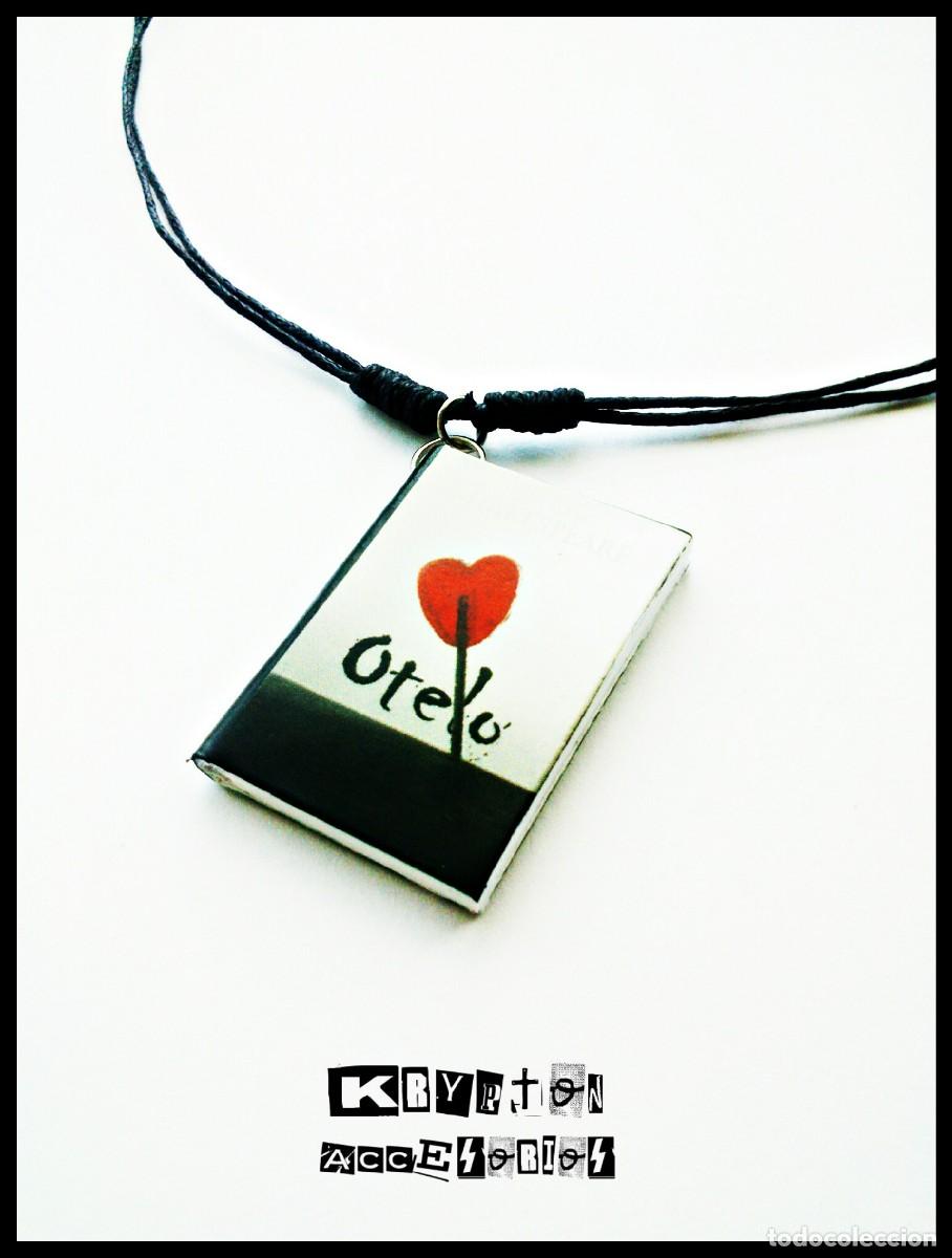 Artesan&iacute;a: Collar OTELO - Colgante - Mini Libro - WILLIAM SHAKESPEARE - Complemento - Corazon - Ajustable - Foto 4