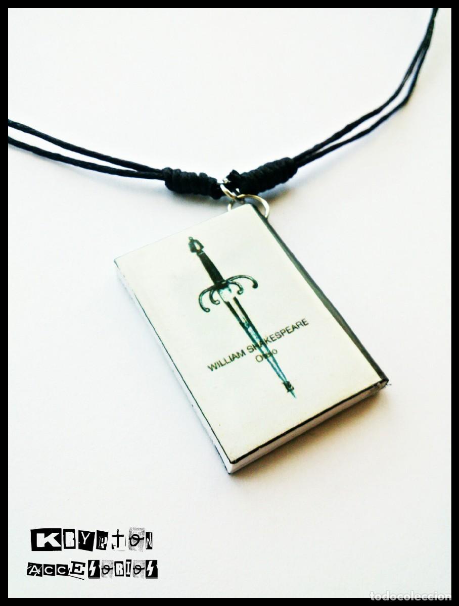 Artesan&iacute;a: Collar OTELO - Colgante - Mini Libro - WILLIAM SHAKESPEARE - Complemento - Corazon - Ajustable - Foto 5