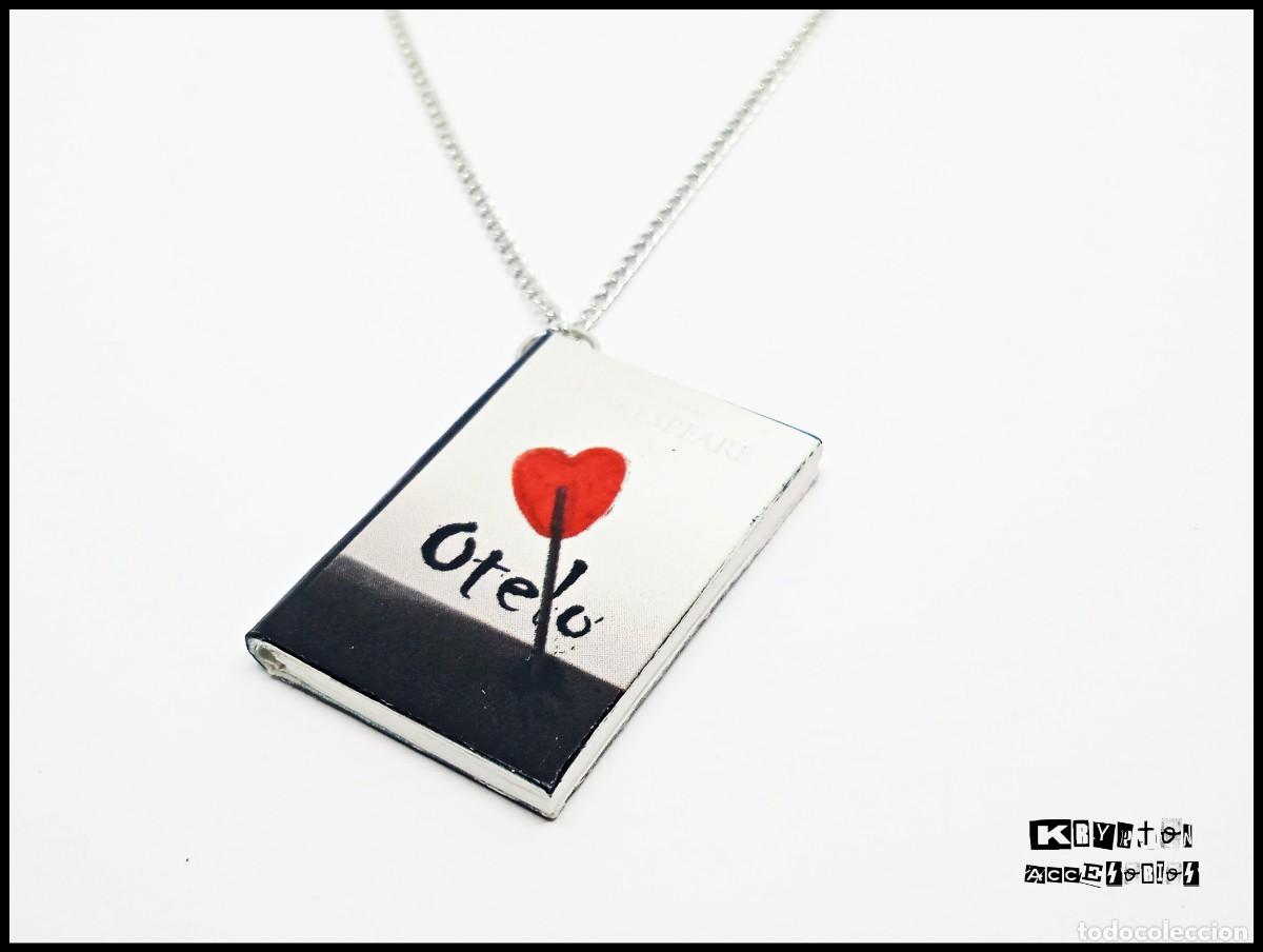 Artesan&iacute;a: Collar OTELO - Colgante - Mini Libro - WILLIAM SHAKESPEARE - Complemento - Corazon - Cadena - Foto 1