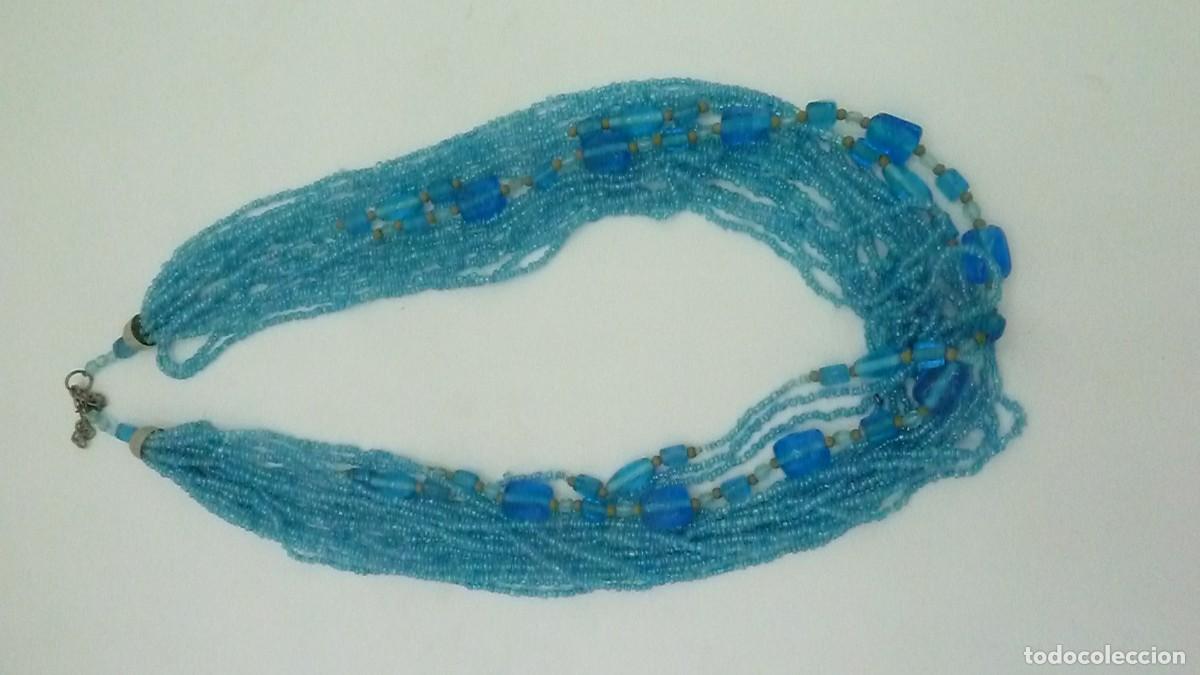 Artesan&iacute;a: Collar de cuentas color turquesa - Foto 6