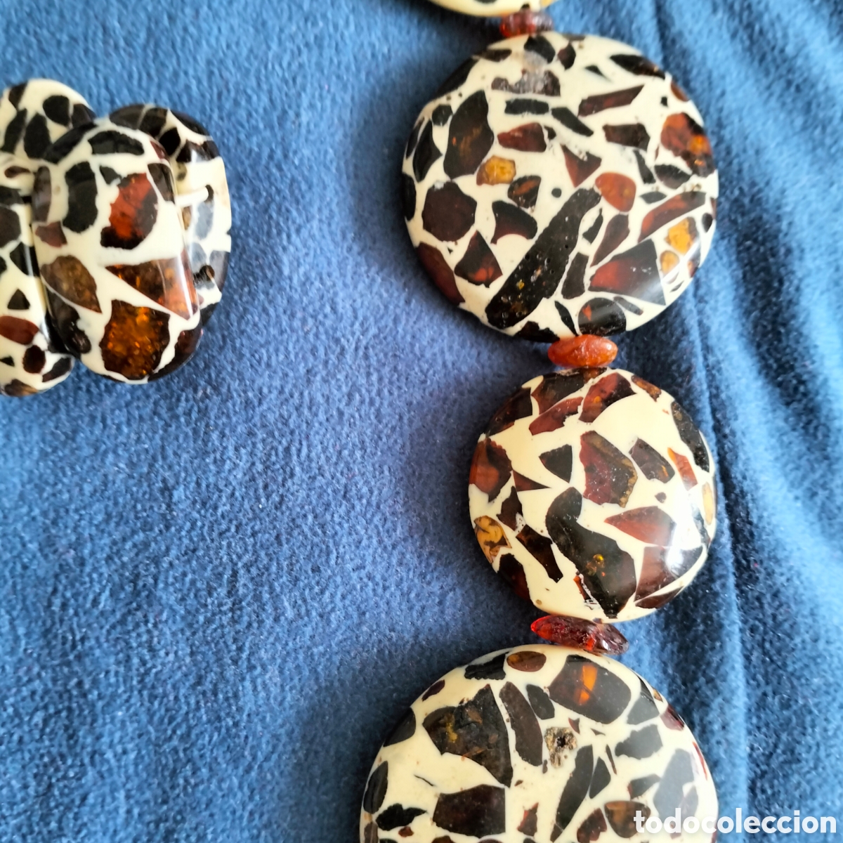 Artesan&iacute;a: Collar de &Aacute;mbar y resina - Foto 2