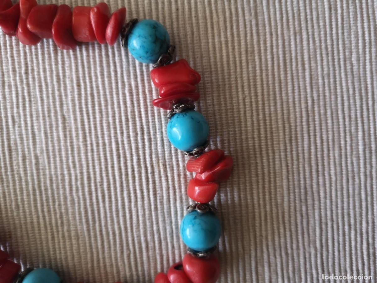 Artesan&iacute;a: Collar coral y turquesas - Foto 2