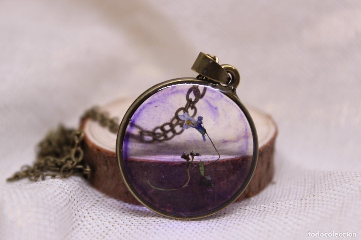 Artesan&iacute;a: Colgante de resina morada - Foto 1