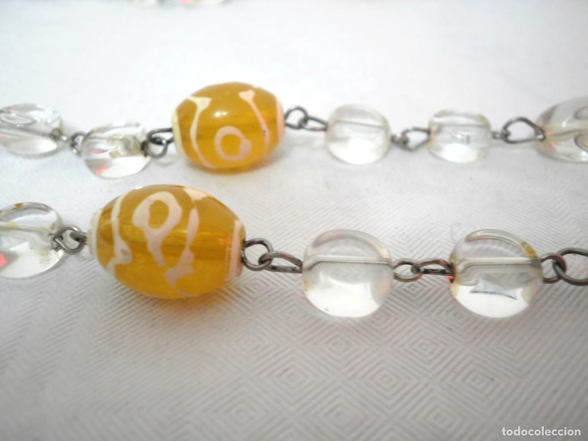 Artesan&iacute;a: Collar de doble vuelta de cuentas transparentes - Foto 2