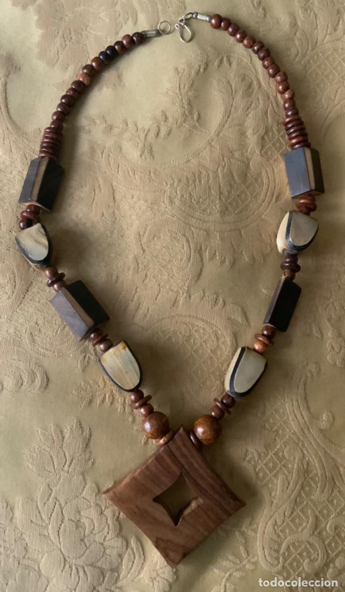 Artesan&iacute;a: COLLAR ETNICO DE MADERA - Foto 3