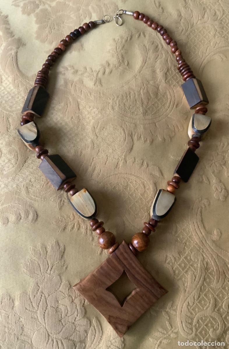 Artesan&iacute;a: COLLAR ETNICO DE MADERA - Foto 6