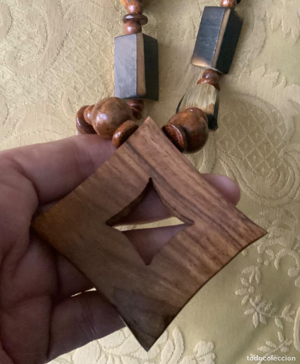 Artesan&iacute;a: COLLAR ETNICO DE MADERA - Foto 13