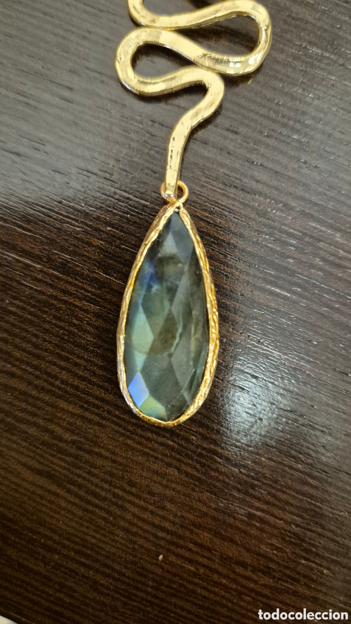 Artesan&iacute;a: Collarcadena dorada y labradorita - Foto 1