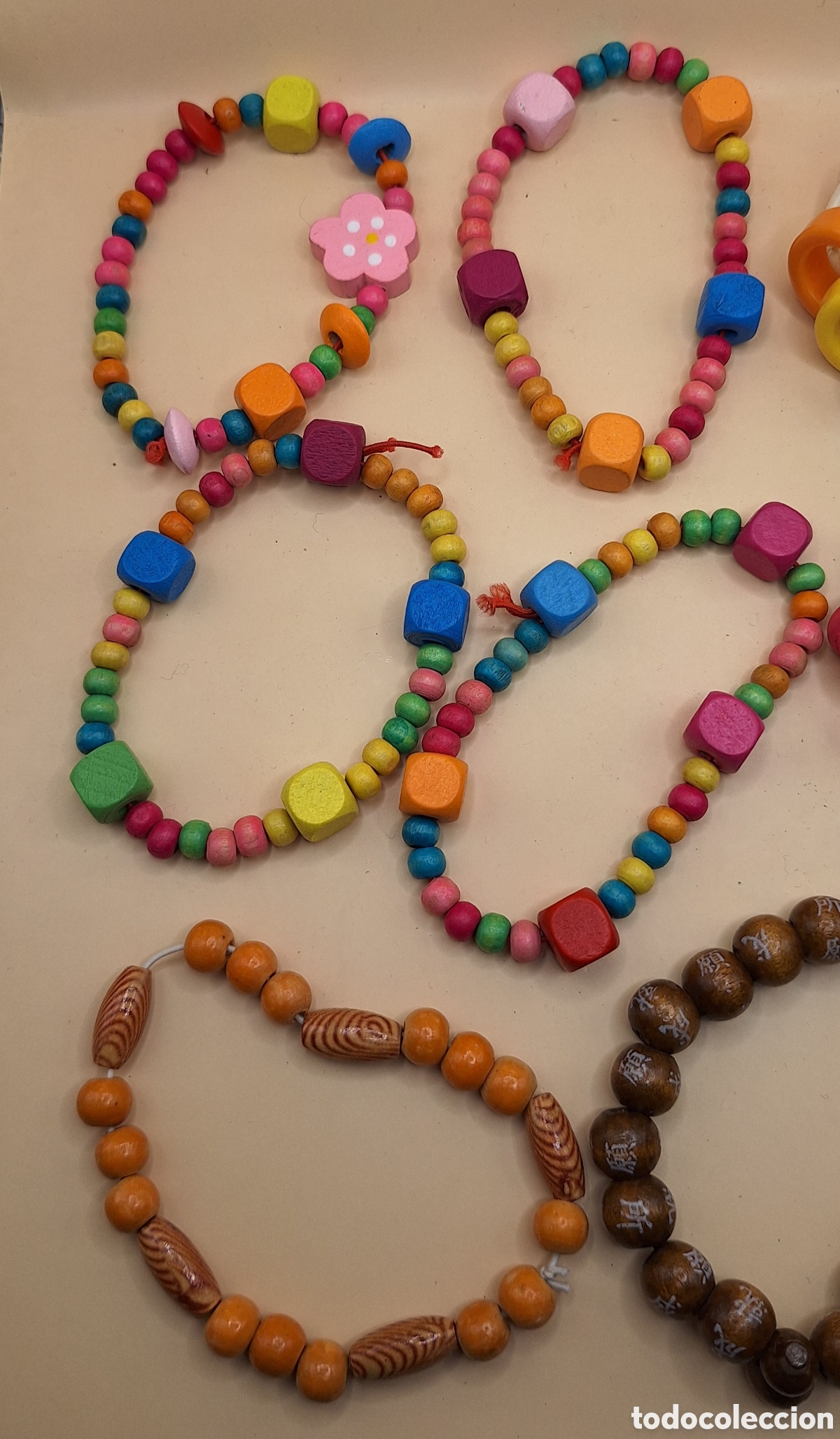 Artesan&iacute;a: Lote de Pulseras y Collares de Madera - Foto 9