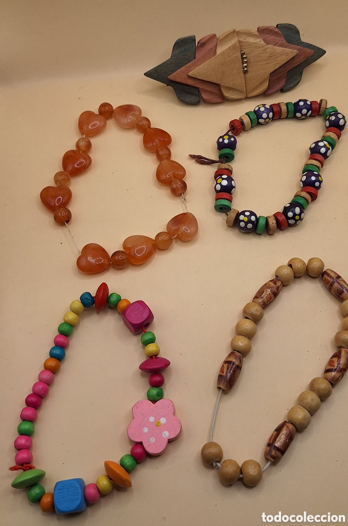 Artesan&iacute;a: Lote de Pulseras y Collares de Madera - Foto 12