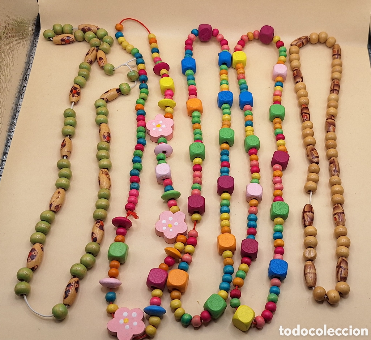 Artesan&iacute;a: Lote de Pulseras y Collares de Madera - Foto 18