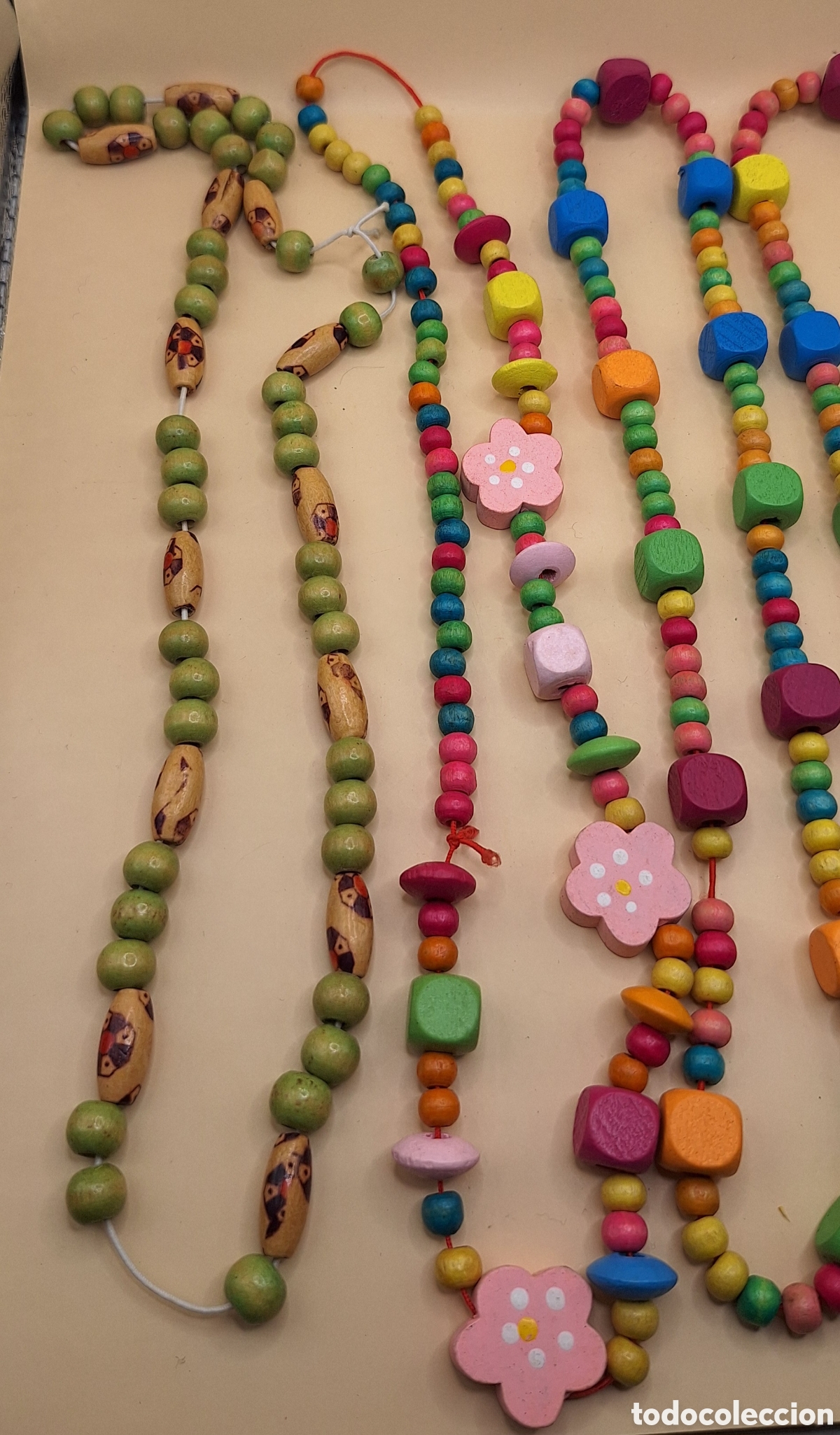 Artesan&iacute;a: Lote de Pulseras y Collares de Madera - Foto 19