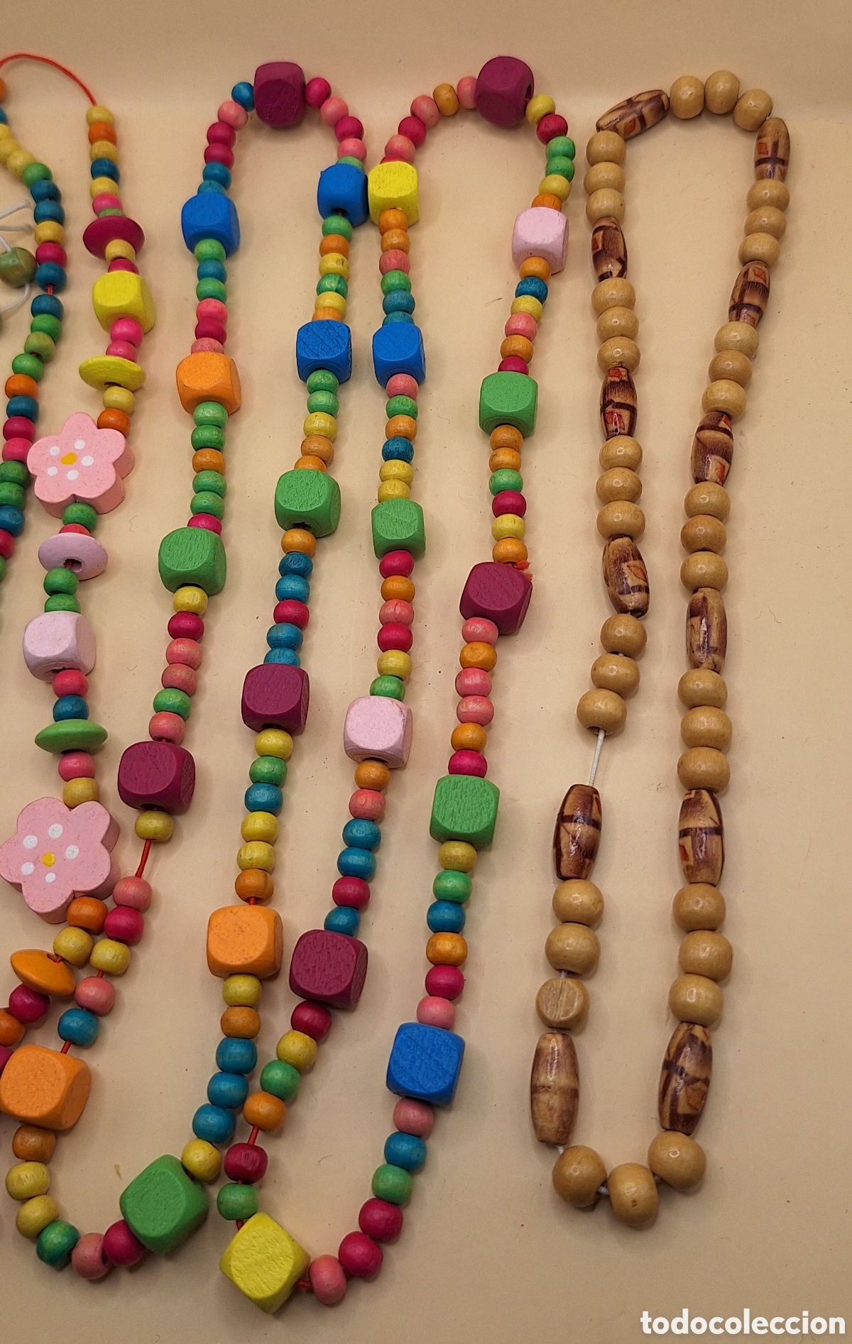 Artesan&iacute;a: Lote de Pulseras y Collares de Madera - Foto 20