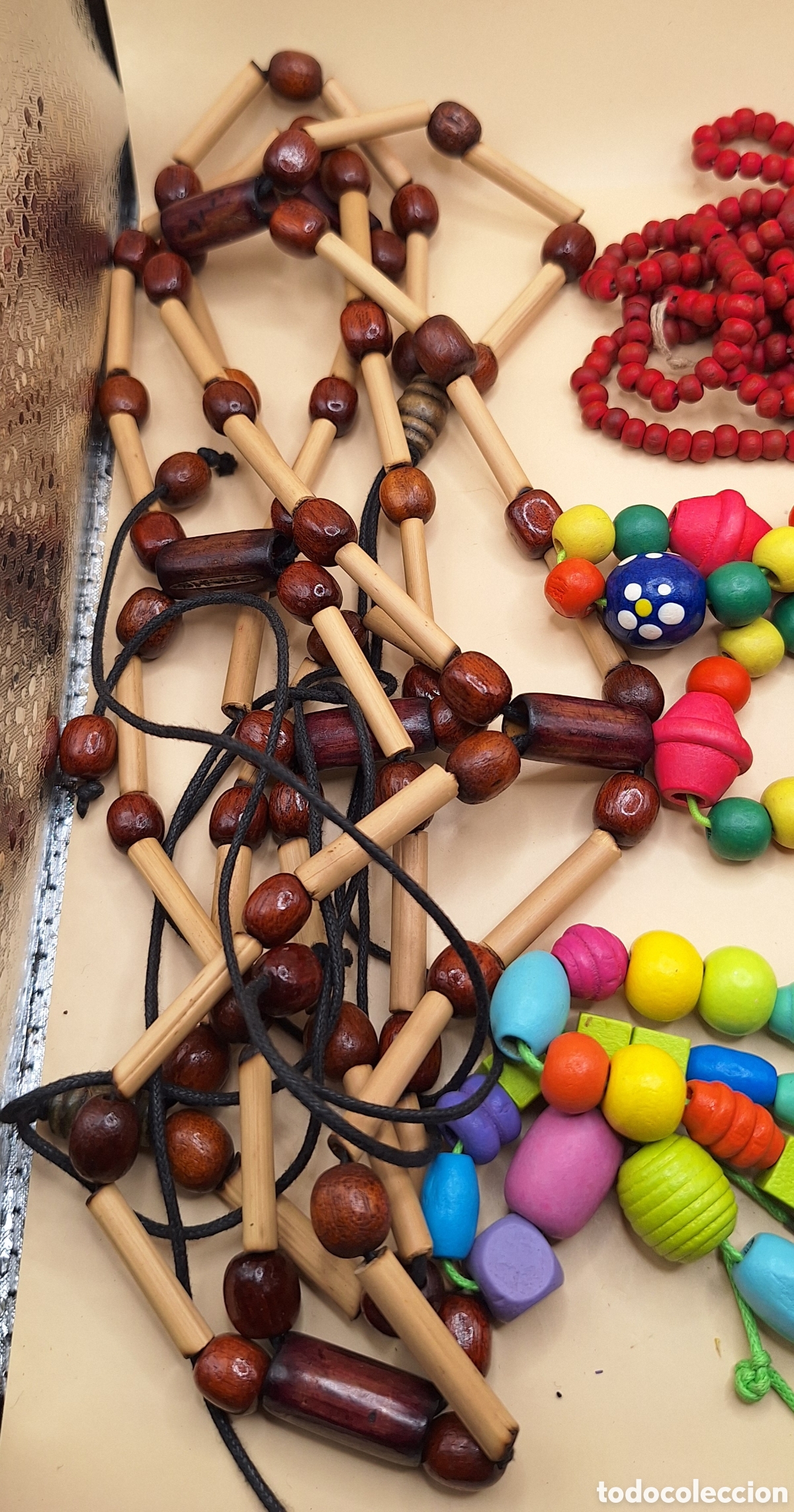 Artesan&iacute;a: Lote de Pulseras y Collares de Madera - Foto 25