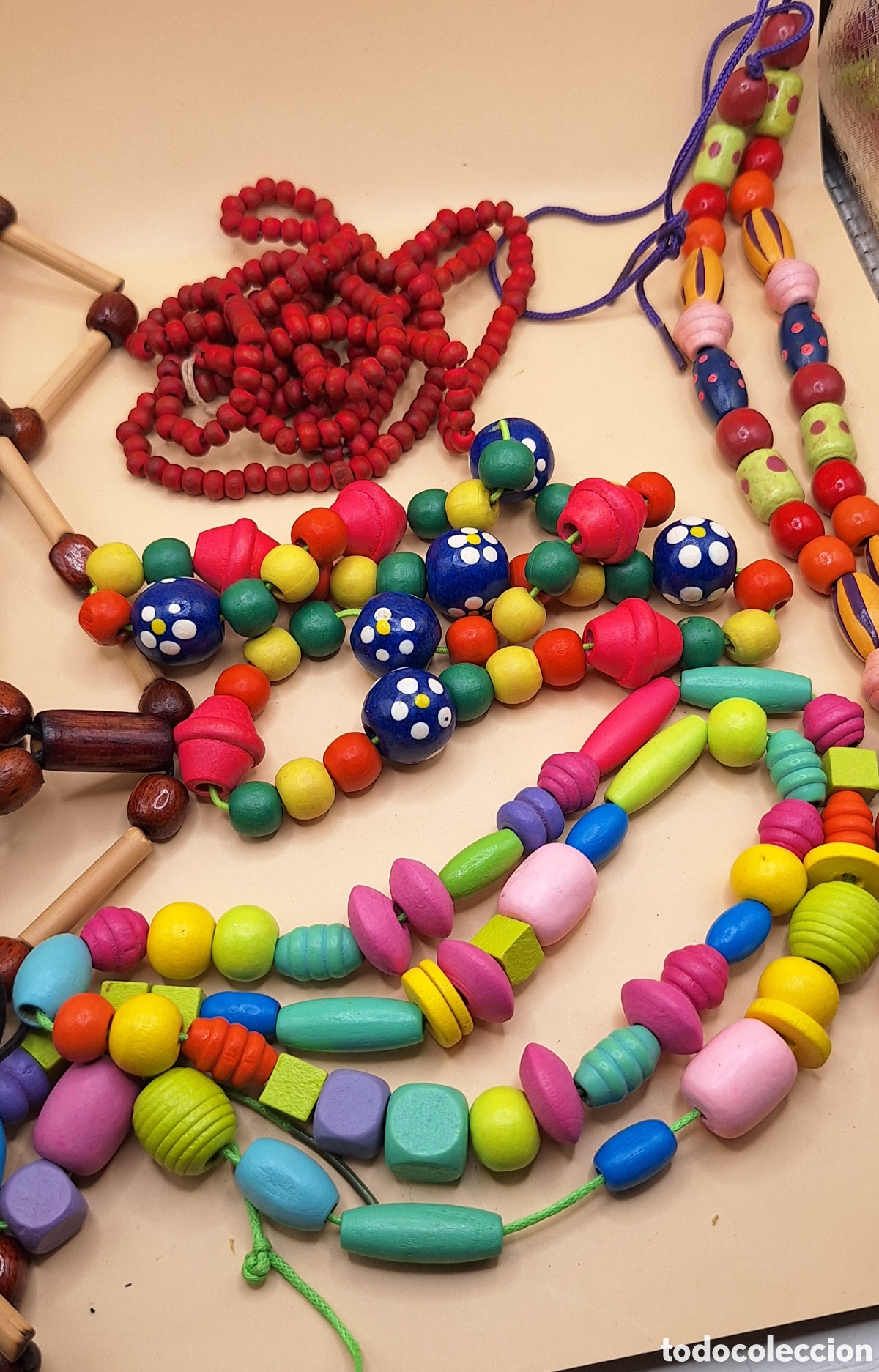 Artesan&iacute;a: Lote de Pulseras y Collares de Madera - Foto 26