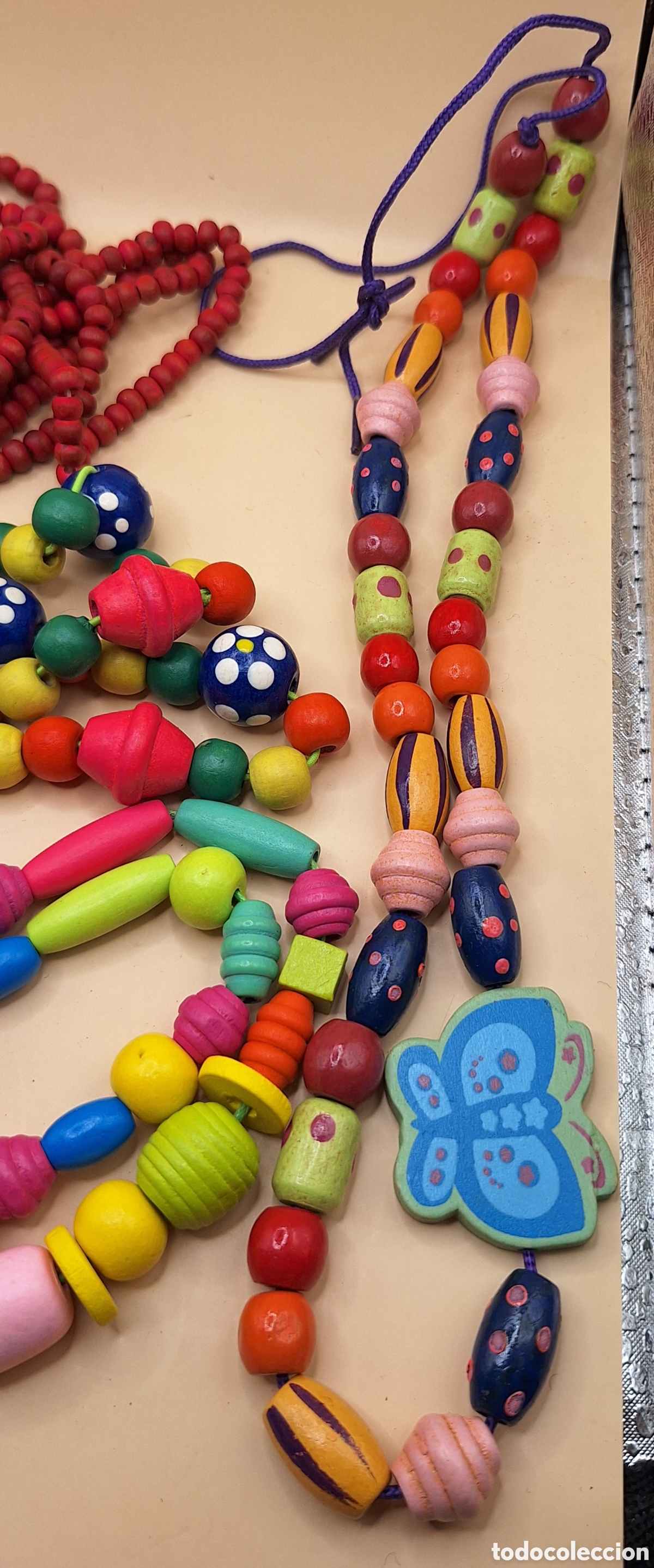 Artesan&iacute;a: Lote de Pulseras y Collares de Madera - Foto 27