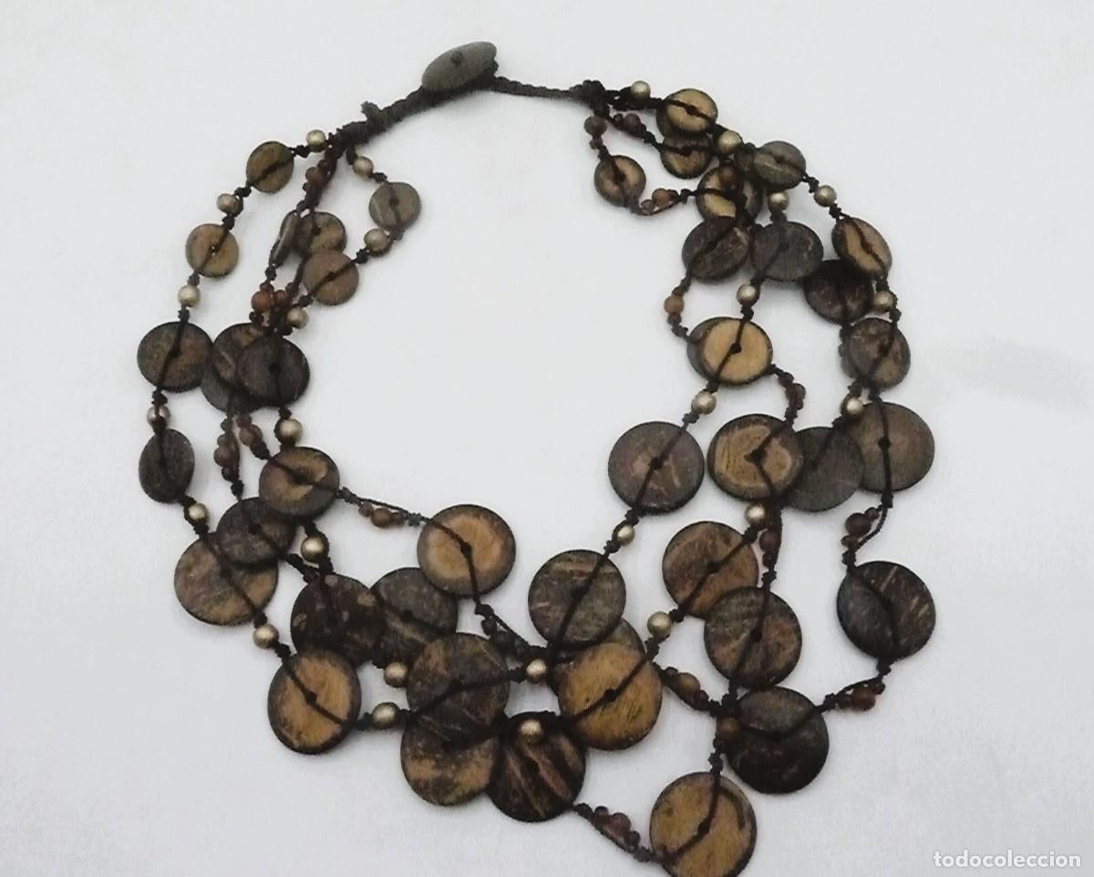 Artesan&iacute;a: Collar circulos madera - Foto 3