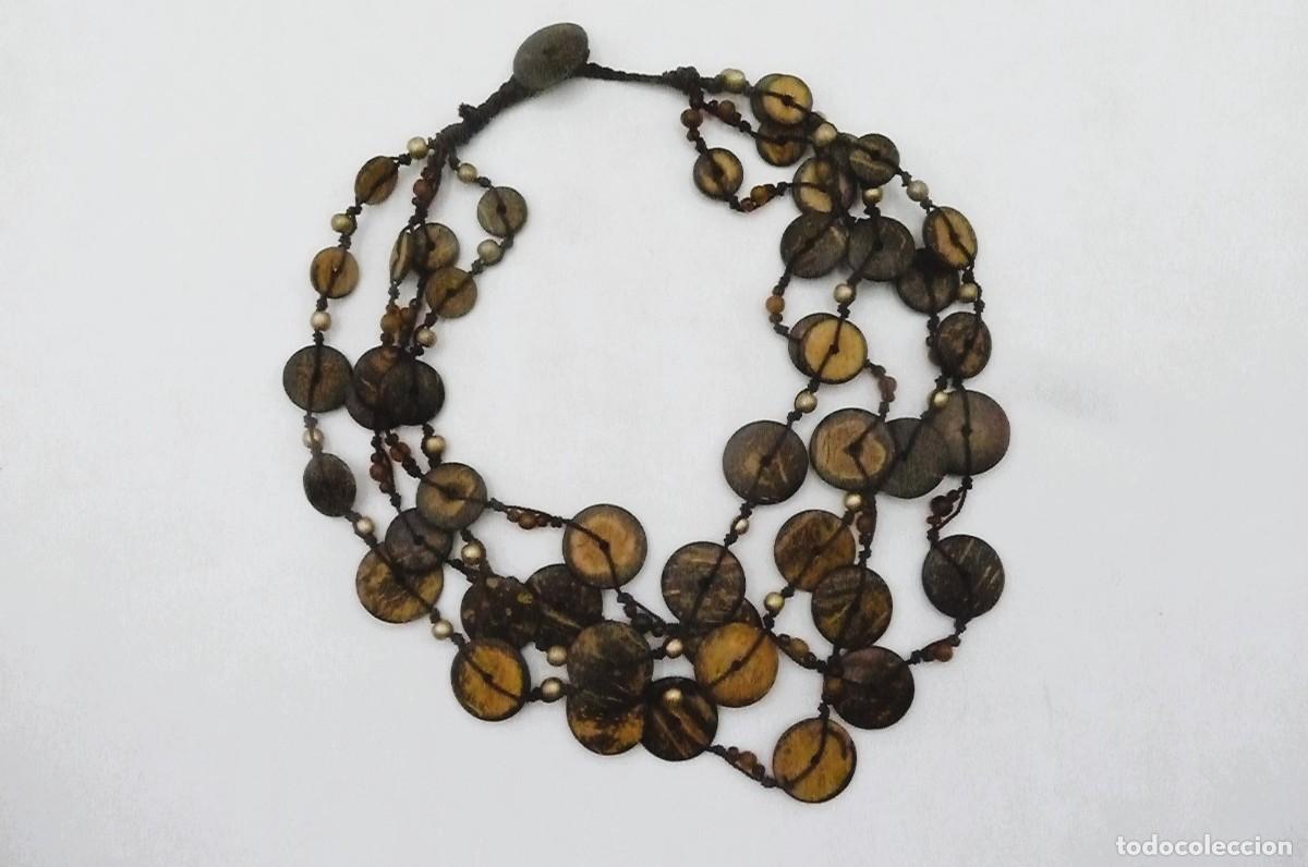 Artesan&iacute;a: Collar circulos madera - Foto 1