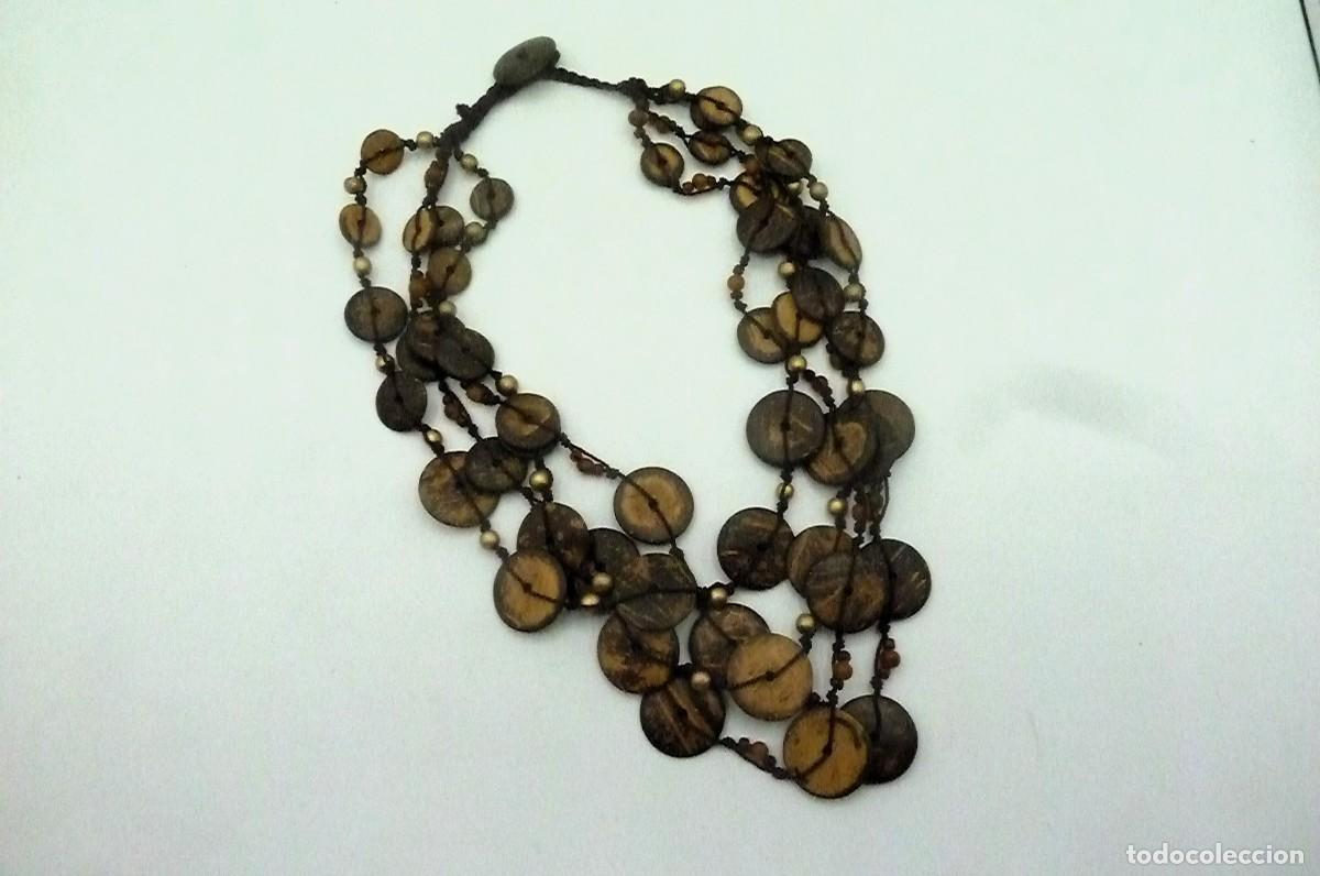 Artesan&iacute;a: Collar circulos madera - Foto 2