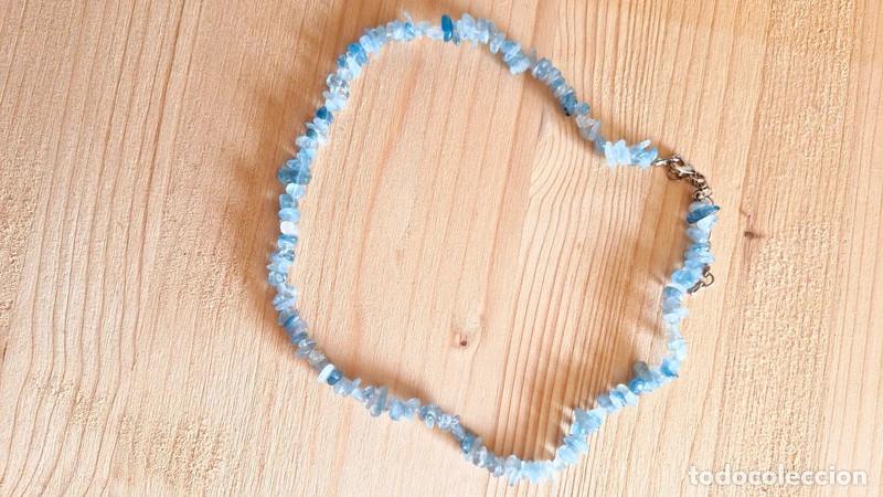 Artesan&iacute;a: Collar Aguamarina AAA+ Choker
