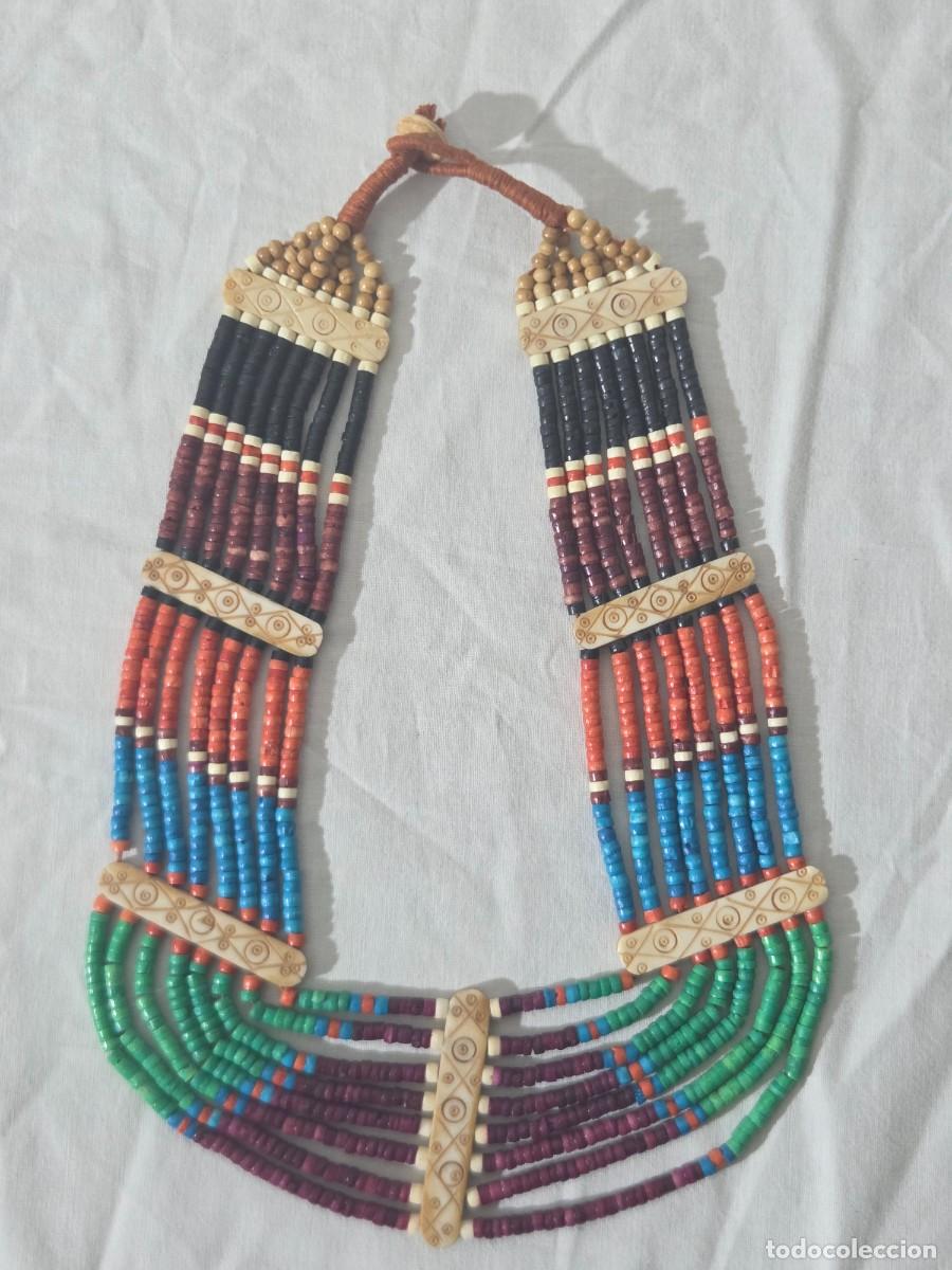 Artesan&iacute;a: Collar &eacute;tnico de hueso. - Foto 2