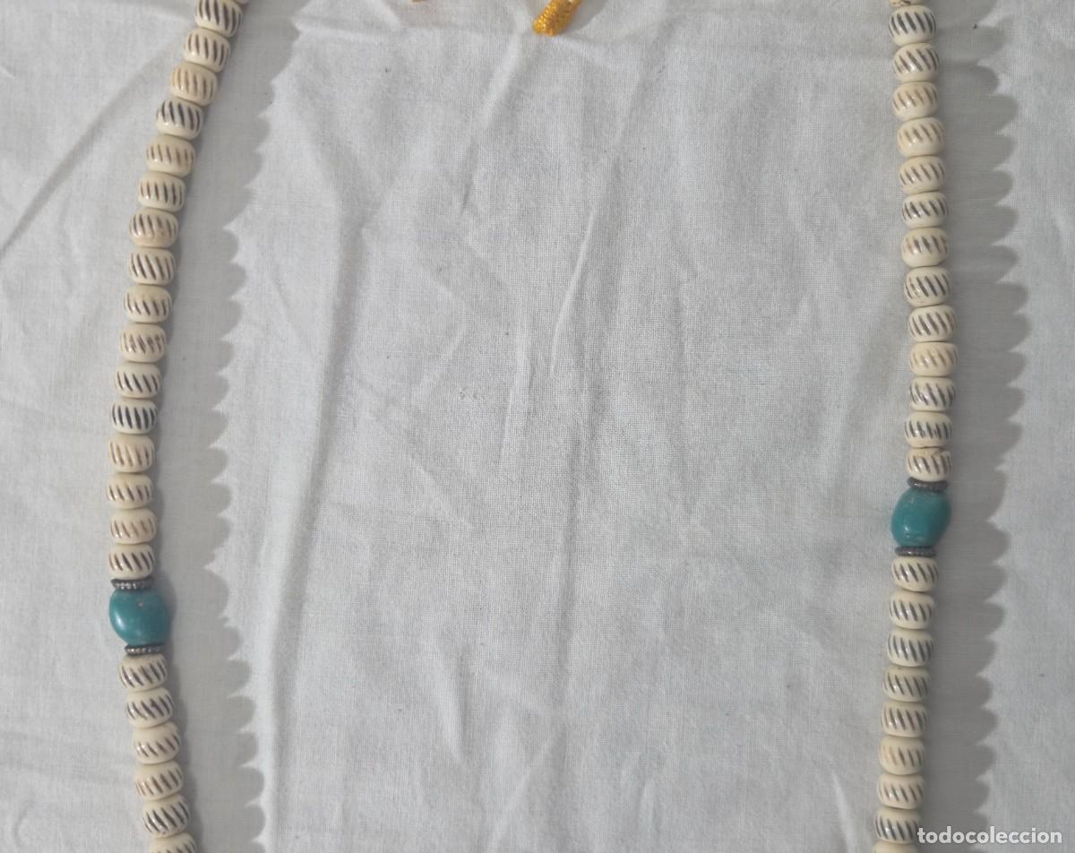 Artesan&iacute;a: Collar largo de hueso y turquesa - Foto 10