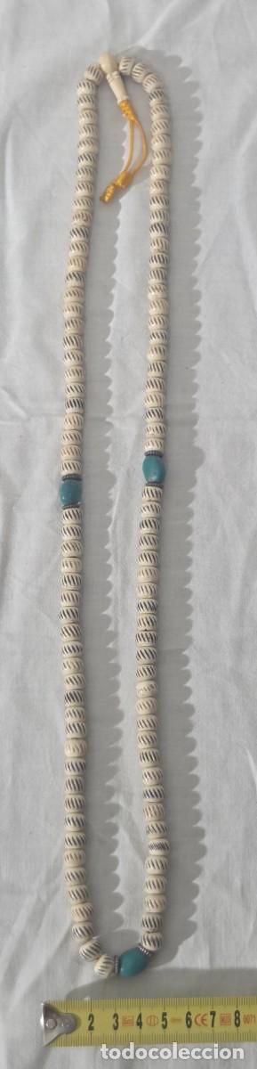 Artesan&iacute;a: Collar largo de hueso y turquesa - Foto 14