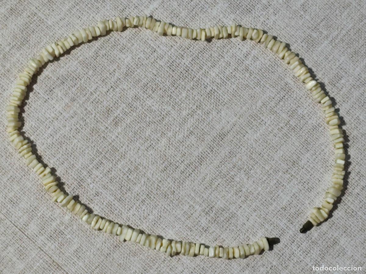 Artesan&iacute;a: COLLAR PUKA DE CUENTAS DE CONCHAS ESTILO SURFISTA - 44 cm.
