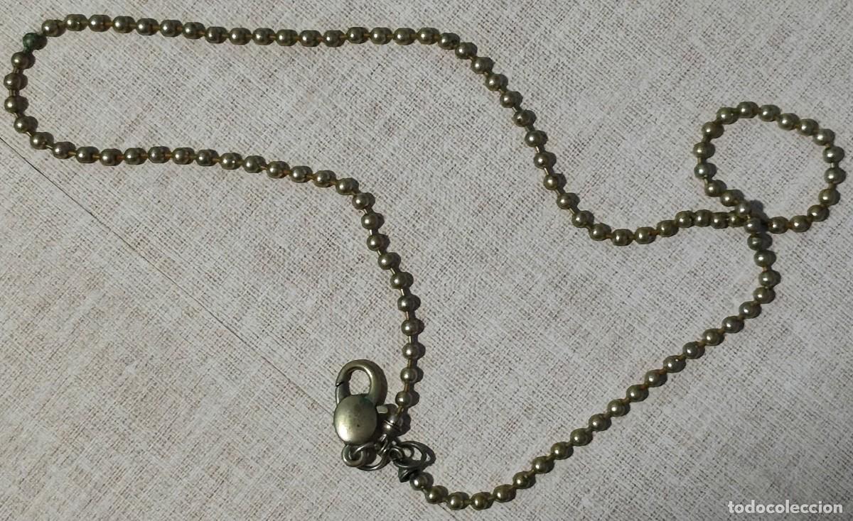 Artesan&iacute;a: CADENA DE BOLAS CON CIERRE DE MOSQUET&Oacute;N - 78,5 cm.