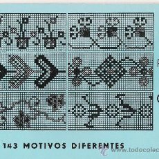 Artesanía: PUNTO DE CRUZ Nº 1. 143 MOTIVOS DIFERENTES. DISTRIBUCIONES REUNIDAS. AÑO 1960.