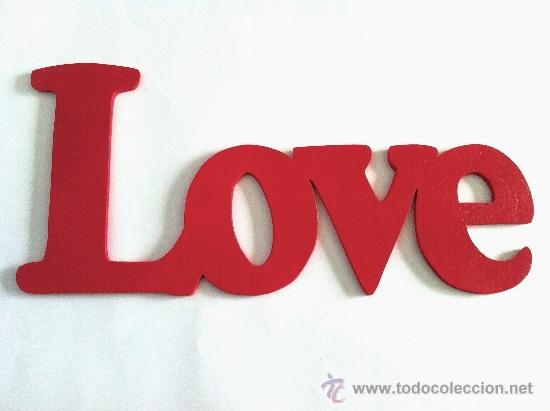 Letras love de madera