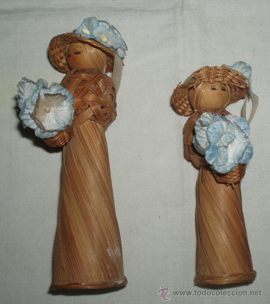 Artesan&iacute;a: dos figuras hechas con mimbre - Foto 1