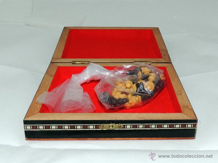 Artesan&iacute;a: Taracea. Ajedrez de viaje n&ordm; 202 - Foto 3