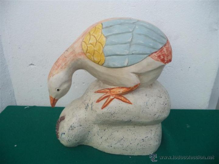 Artesan&iacute;a: escultura de madera ganso - Foto 1