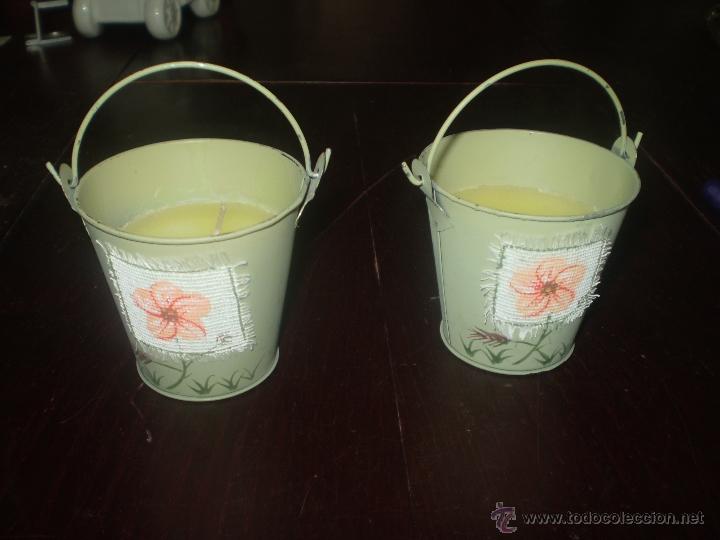 Artesan&iacute;a: 2 CUBITOS DE CHAPA PORTAVELAS - Foto 1