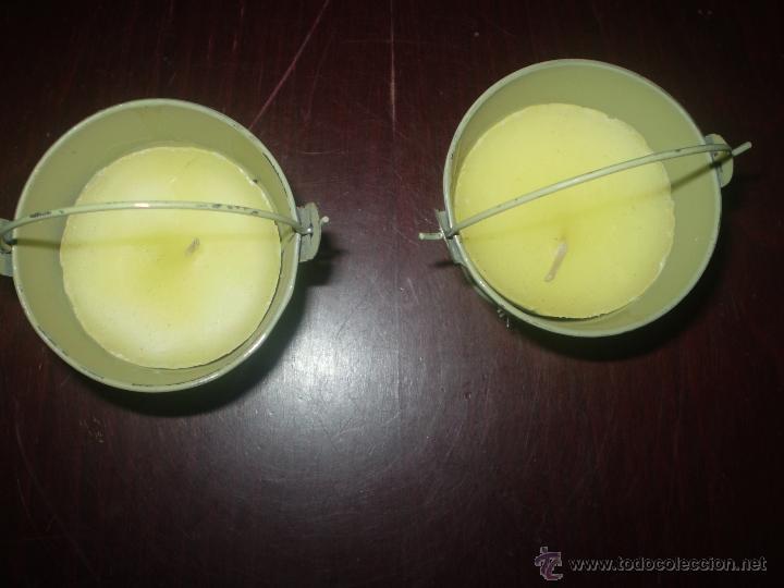 Artesan&iacute;a: 2 CUBITOS DE CHAPA PORTAVELAS - Foto 2