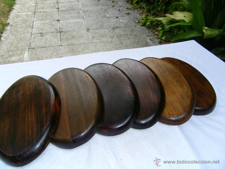 Artesan&iacute;a: SEIS BASES DE MADERA MACIZA - Foto 1