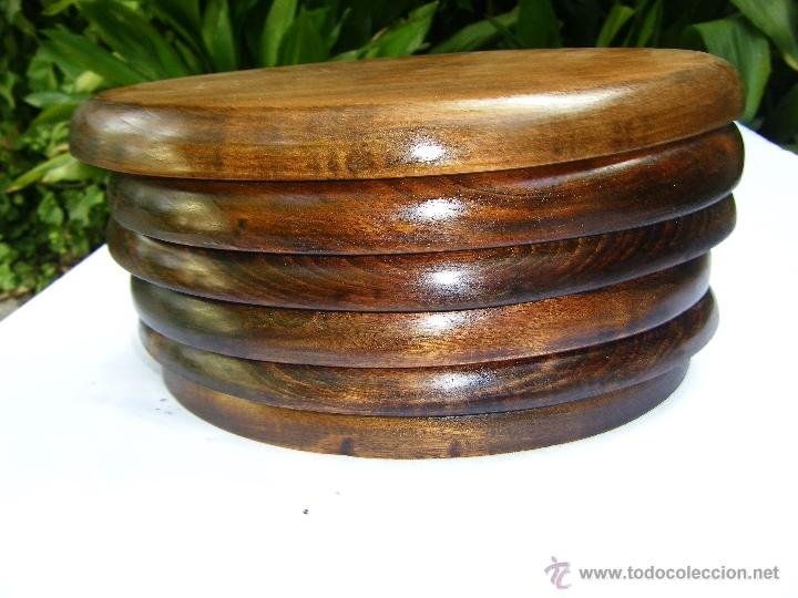 Artesan&iacute;a: SEIS BASES DE MADERA MACIZA - Foto 4