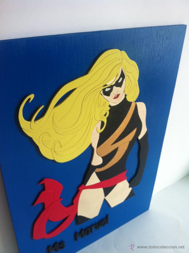 Artesan&iacute;a: ms marvel cuadro de madera - Foto 2
