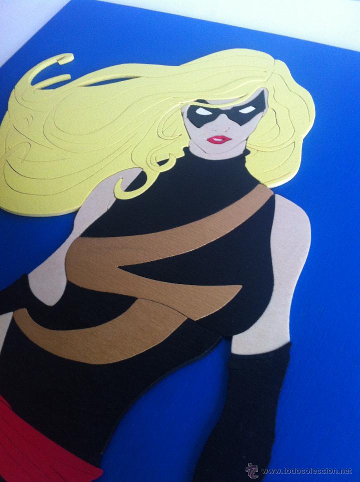 Artesan&iacute;a: ms marvel cuadro de madera - Foto 3