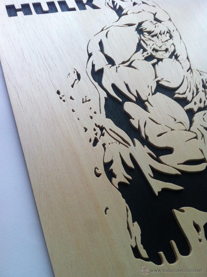 Artesan&iacute;a: Hulk cuadro de madera - Foto 2