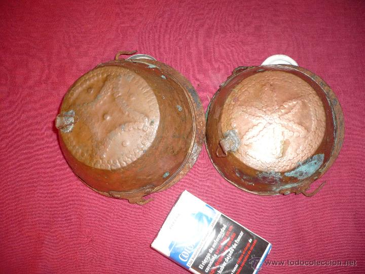 Artesan&iacute;a: Dos perolitos de bronce - Foto 2