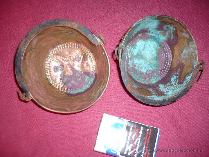 Artesan&iacute;a: Dos perolitos de bronce - Foto 3